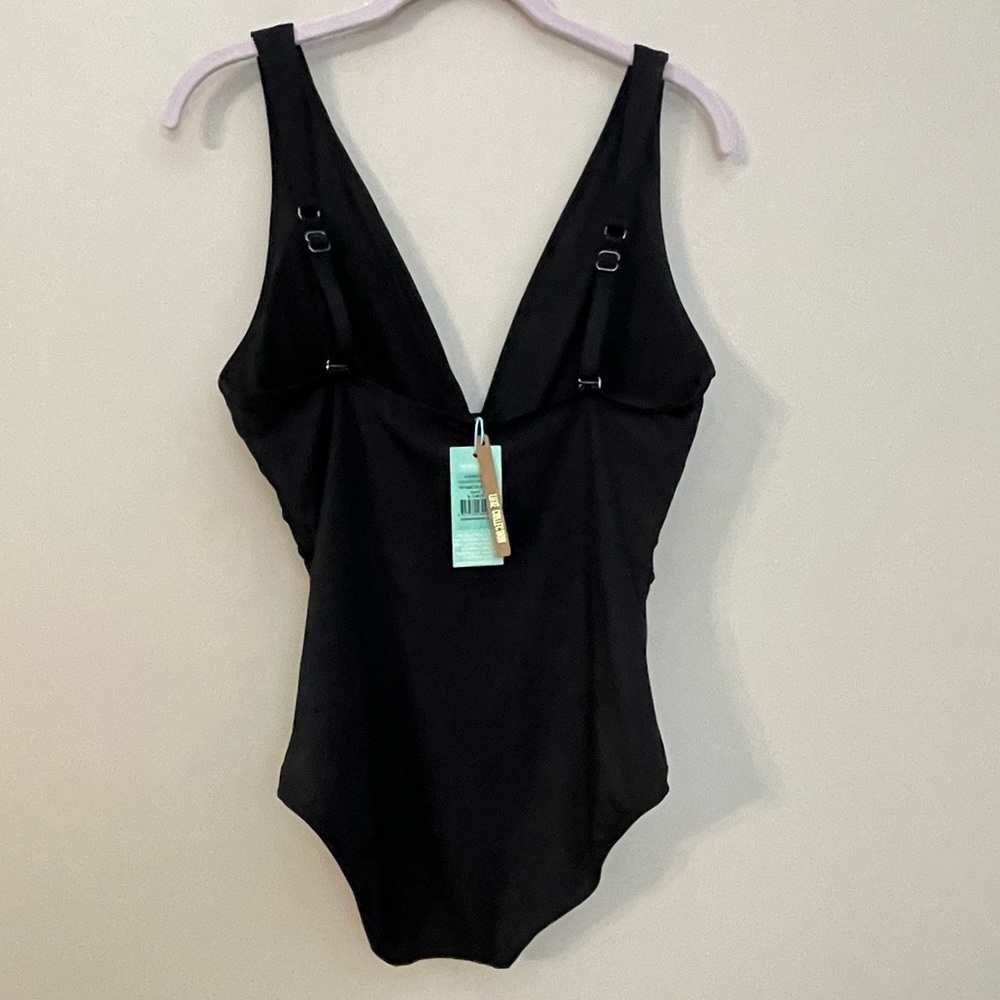 Sea Level Australia Swimsuit Sz 10 Longline Black One Piece Dark Romance NWT - Picture 5 of 11